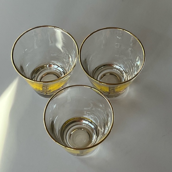 VTG 1950s Autumn Gold Homer Laughlin for Century Service set/3 glasses - Picture 4 of 12
